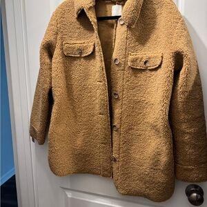 Joie Tan Sherpa Coat Medium